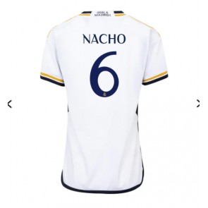 Real Madrid Nacho #6 Replica Home Stadium Shirt for Women 2023-24 Short Sleeve